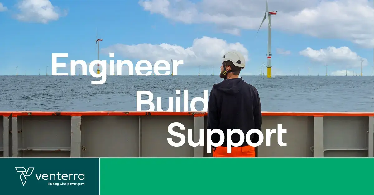 Venterra Group, Engineer, Build, Support, Man staring at offshore wind farm